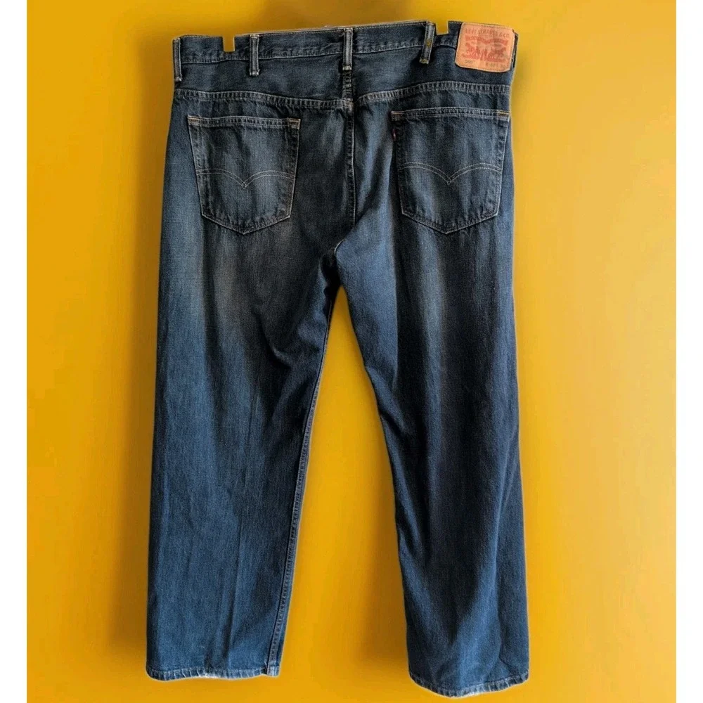 Levis 569 Loose Straight Leg Jeans Mens 40x32 Medium Wash Blue Denim Relaxed Fit